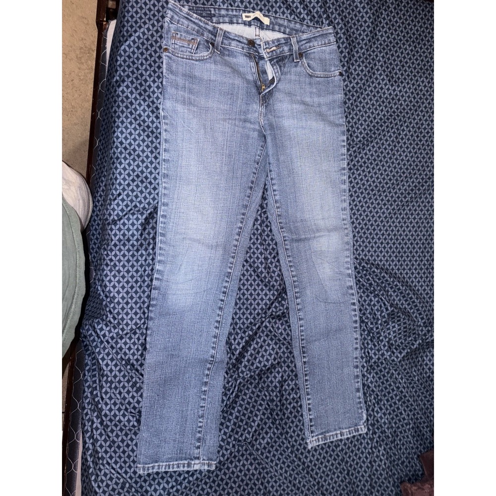Levi's Mid Rise Skinny Denim Jean Women's Sz W28 L32 Blue Pants Casual VTG Y2K